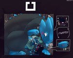 abdominal_bulge anthro big_dom_small_sub big_penis blue_body blue_genitals blush bodily_fluids body_swap breath bulge collar cramped cum cum_in_pussy cum_inside cum_on_penis cum_while_penetrated cumming_while_penetrating detailed_background dominant drooling duo ejaculation electronics excited exclamation_point expressions feral genital_fluids genitals heart_symbol herm herm/male inside intersex intersex/male led_light male metal_collar motion_lines penetration penis penis_size_difference plant predator/prey predator_penetrating_prey prey_penetrated saliva size_difference smaller_penetrated spiral_eyes submissive tail tapering_penis tongue tongue_out underneath unusual_anatomy unusual_genitalia vaginal vaginal_penetration vines asmallotter rain_world videocult inv_(rain_world) blue_lizard_(rain_world) lizard lizard_(rain_world) reptile scalie slugcat 5:4 hi_res signature