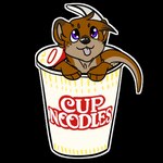 brown_body brown_fur container cup female fur in_container nude purple_eyes solo tail telegram_sticker tongue tongue_out aroura_borkialis_(artist) cup_noodles pip_(piflnoso) lontra mammal mustelid north_american_river_otter otter river_otter 1:1 alpha_channel