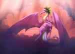 anthro female nude scales solo tail wings woofarin friendship_is_magic hasbro my_little_pony mythology spike's_mom_(mlp) dragon mythological_creature mythological_scalie scalie 2018 hi_res