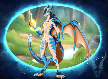 anthro forest magic male mid_transformation plant portal solo space transformation tree dexterthederg blizzard_entertainment european_mythology mythology warcraft dracthyr dragon mythological_creature mythological_scalie scalie western_dragon hi_res