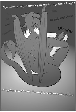 after_orgasm_torture ambiguous_gender ambiguous_human anthro begging_to_stop border dominant dominant_anthro dominant_female duo explicitly_stated_nonconsent female female/ambiguous female_anthro female_rape female_raping_male forced human_on_anthro interspecies male_raped nude nude_ambiguous nude_anthro nude_female nude_human overstimulation rape rear_view sex sexual_assault size_difference tail tail_tuft tapering_tail text tuft white_border wings circuit19 mythology dragon human mammal mythological_creature mythological_scalie scalie english_text hi_res monochrome male_(lore)