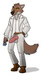 animal_genitalia animal_penis anthro balls belt canine_genitalia canine_penis clock clothed clothing condom countershading genitals knot male male_anthro penis sexual_barrier_device solo suit unused_condom watch wrapped_condom hufnaar dreamworks the_bad_guys mr._wolf_(the_bad_guys) canid canine canis mammal wolf hi_res