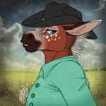 anthro cowboy femboy male solo western yeehaw thehuntingwolf leroy_(allenh13) asinus donkey equid equine mammal 1:1 bust_portrait digital_media_(artwork) portrait