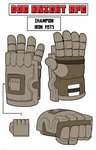 2021 9:14 absurd_res armor ceehaz clothing dog_knight_rpg english_text gauntlets gloves handwear hi_res simple_background text white_background zero_pictured