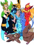 anthro big_breasts breasts feet female hair holding_breast human_on_anthro interspecies jewelry male markings necklace nipples nude pawpads paws ring_(marking) soles tail toes tierafoxglove nintendo pokemon eevee eeveelution flareon generation_1_pokemon generation_2_pokemon generation_4_pokemon glaceon human jolteon leafeon mammal pokemon_(species) umbreon vaporeon