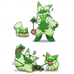 3_fingers 3_toes :3 ^w^ ambiguous_anthro ambiguous_feral ambiguous_gender anthro black_nose blush blush_lines bound cheek_tuft claws cute_fangs dipstick_ears duo ear_markings entangled eyes_closed facial_markings facial_tuft fangs feet feral finger_claws fingers front_view fur green_body green_ear_tips green_ears green_fur green_markings green_tail happy head_markings head_tuft heart_symbol hearts_around_head holding_yo-yo leg_markings leg_tuft lying markings mask_(marking) multicolored_body multicolored_ears multicolored_fur musical_note musical_symbol object_in_mouth on_back open_mouth pawpads pink_pawpads pink_tongue pounce_pose red_eyes simple_background slight_blush smile socks_(marking) soles sparkles sparkling_eyes spread_legs spreading standing symbol tail tail_motion tailwag teeth text thick_thighs toes tongue tuft two_tone_body two_tone_fur white_background white_claws white_finger_claws wide_hips yo-yo tontaro nintendo pokemon felid feline floragato generation_9_pokemon mammal pokemon_(species) sprigatito 1:1 2026 2d_animation animated artist_name digital_media_(artwork) frame_by_frame loop seamless_loop watermark