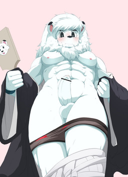 abs anthro balls black_clothing black_ears black_eyes bodily_fluids clothed clothing dipstick_ears ear_markings foreskin fur genitals grey_clothing grey_underwear hair iris male mane mane_hair markings mascot mouth_closed multicolored_ears muscular muscular_male navel nipples partially_clothed penis pupils red_clothing red_underwear solo sweat underwear underwear_down unretracted_foreskin white_balls white_body white_ears white_fur white_hair white_mane white_penis white_pupils chirasgi nippon_professional_baseball saitama_seibu_lions leo_(saitama_seibu_lions) felid lion mammal pantherine 2020 censored hi_res