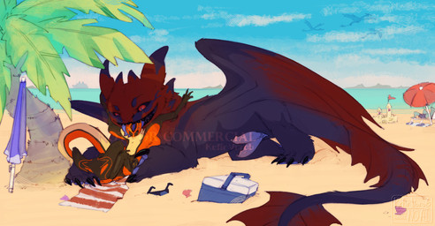 2_penises 4_legs 4_toes 5_fingers animal_genitalia anthro anthro_on_feral anthro_penetrated ass_up balls beach beach_umbrella belly bestiality black_legs black_sclera black_teeth blue_belly blue_body blue_legs blue_pawpads blue_penis blue_tongue blush blush_lines bodily_fluids cooler cum cum_drip dripping duo eye_contact fangs feet fellatio feral feral_penetrating fingers fur genital_fluids genital_slit genitals looking_at_another looking_pleasured lying male male/male markings masturbation multi_genitalia multi_penis neck_tuft on_side open_mouth oral orange_penis palm_tree parasol pawpads paws penetration penile penis plant raised_tail red_body red_eyes red_wings rug sand scales seductive sex sex_on_the_beach simple_background smile snake_hood spread_legs spreading striped_markings striped_tail stripes sucking tail tail_markings teeth toes tongue tongue_out tree tuft unusual_anatomy wings yellow_belly kefirvorob alien_(franchise) dreamworks european_mythology how_to_train_your_dragon mythology arzary_(k4jayx) alien cobra dragon fury_(httyd) mythological_creature mythological_scalie night_fury reptile scalie snake western_dragon xenomorph hi_res