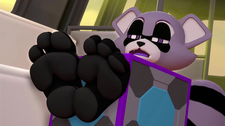 clacking clicking clickity_clack feet foot_focus humanoid_feet inside_train male pawpads paws plantigrade railway_track solo sound_effects track_sounds train train_sounds vehicle anonymous_artist indigo_park rambley_raccoon mammal procyonid raccoon 16:9 3d_(artwork) 3d_animation animated digital_media_(artwork) short_playtime sound video widescreen