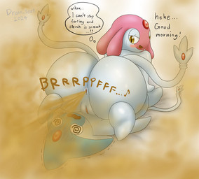 anthro anus big_butt blue_body butt disgust duo fart fart_cloud fart_fetish farting_on_another feet female genitals grey_body huge_fart looking_at_another looking_back looking_back_at_another lying_on_another male male/female multicolored_body pink_body simple_background text two_tone_body unconscious vulva white_background wide_hips yellow_eyes drain_scat nintendo pokemon azelf generation_4_pokemon legendary_pokemon mesprit pokemon_(species) 2024 english_text hi_res