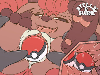 ambiguous_gender close-up female female/ambiguous genital_focus improvised_dildo improvised_sex_toy internal internal_vaginal larger_ambiguous multiple_insertions pawpads penetration pokeball pokeball_insertion rear_view simple_background size_difference smaller_female solo_focus tongue tongue_out vaginal vaginal_penetration vulva_focus suiro nintendo pokemon generation_1_pokemon pokemon_(species) vulpix absurd_res flat_colors hi_res