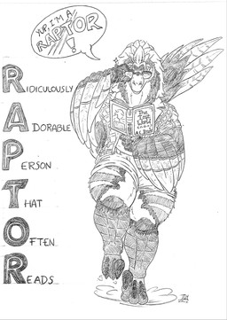 anthro book bottomwear claws clothing eyewear feather_hair feather_mane feathered_arms feathers fluffy glasses humor male nerd pseudo_hair pseudo_mane reading running shirt shorts sickle_claw solo thick_thighs toe_claws topwear skianous charon_fairfield acheroraptor dinosaur dromaeosaurid feathered_dinosaur feathered_scalie prehistoric_species reptile saurischian scalie theropod hi_res meme monochrome