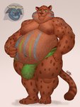 anthro areola barazoku belly big_belly big_cheeks biped bodypaint bulge chubby_cheeks detailed_bulge duo glitter horn male male_anthro moobs navel nipples obese obese_anthro obese_male overweight overweight_anthro overweight_male solo gabgbb disney zootopia benjamin_clawhauser chief_bogo bovid bovine cape_buffalo cheetah felid feline mammal 2022 digital_media_(artwork) hi_res