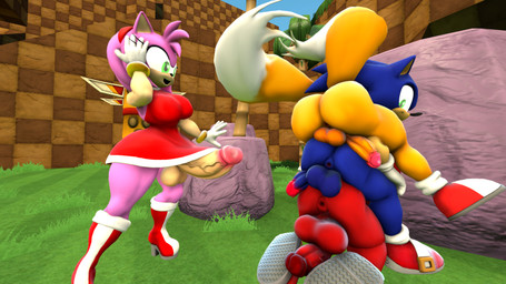 anthro anus balls big_butt breasts butt butt_stack crossgender ftg_crossgender fti_crossgender genitals group gynomorph intersex male penis penis_size_difference public sex_toy stack surprised vein veiny_penis darksorm kabalmystic_(modeler) sega sonic_the_hedgehog_(series) amy_rose knuckles_the_echidna miles_prower sonic_the_hedgehog canid canine echidna eulipotyphlan fox hedgehog mammal monotreme 16:9 2020 3d_(artwork) digital_media_(artwork) hi_res source_filmmaker_(artwork) widescreen