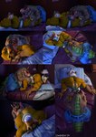 3d_(artwork) activision anthro arched_back bed bedroom bedroom_sex belly big_belly blush bodily_fluids bottomwear canid canine canis clenched_teeth clothed clothing clothing_lift crash_bandicoot_(series) crocodile crocodilian cum dasyuromorph digital_media_(artwork) dingo dingodile duo eyebrows eyes_closed fr34ky4urry123 furniture genital_fluids genitals handjob happy happy_sex head_in_crotch hi_res hybrid lewdview loincloth loincloth_lift looking_at_another looking_pleasured lying lying_and_blow_position male male/male mammal marsupial muscular muscular_anthro muscular_male on_back on_bed open_mouth orgasm orgasm_face overweight overweight_anthro overweight_male pants pecs penile penis pillow raised_eyebrows raised_head recently_extinct_species reptile romantic romantic_couple romantic_sex scalie sequence sex source_filmmaker_(artwork) sucked_silly sucking tail teeth thylacine tiny_tiger tongue topless