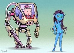 avatar bikini blood breasts clothed clothing female human james_cameron's_avatar machine male mecha mechanical miles_quaritch na'vi neytiri nosebleed robot skimpy small_breasts straight swimsuit topless troyka weapon
Rating: Questionable
Score: 4
User: ktkr
Date: May 14, 2010