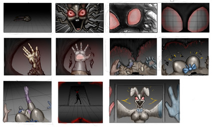 anthro bow_tie breast_growth breasts buckteeth corruption female female_pov first_person_view gender_transformation grid_layout growth human_to_anthro looking_at_viewer male male_pov mask mirror mtf_transformation open_mouth red_sclera smile solo species_transformation suit_transformation teeth transformation transformation_pov transformation_sequence white_body qkdeakko five_nights_at_freddy's five_nights_at_freddy's:_security_breach scottgames steel_wool_studios vanny_(fnaf) human lagomorph leporid mammal rabbit 2022 5:3 sequence story story_in_description