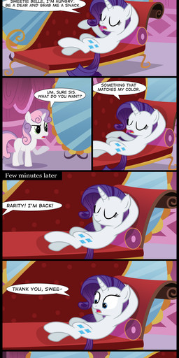 blue_eyes comic cub cutie_mark dialog english_text equine eyes_closed female feral friendship_is_magic fur green_eyes hair horn horse inside marshmallows mirror my_little_pony pillow pony purple_hair rarity_(mlp) sibling smile sweetie_belle_(mlp) text toxic-mario two_tone_hair unicorn white_fur young
Rating: Safe
Score: 8
User: Gilda_The_Gryphon
Date: September 22, 2012