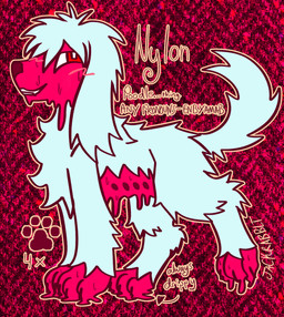 ambiguous_gender blush blush_stickers bodily_fluids claws dripping_skin dripping_wet drippy feral fur pawpads slime smile smirk solo sweat white_body white_fur jackrabbit_(artist) nylon_(jackrabbit) canid canine canis domestic_dog goo_creature mammal poodle hi_res model_sheet nonbinary_(lore)