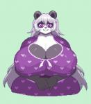 anthro big_breasts black_body black_fur bouncing_breasts breasts clothed clothing dress female fur hair heart_symbol huge_breasts hyper hyper_breasts jiggling long_hair multicolored_body multicolored_fur nipple_outline purple_eyes simple_background solo two_tone_body two_tone_fur white_body white_fur white_hair laurel_dog fedora_yu bear giant_panda mammal 2017 alpha_channel animated digital_media_(artwork) pixel_(artwork) pixel_animation short_playtime