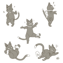 air_guitar blush disembodied_hand duo featureless_crotch feet female feral foot_grab humanoid_hands lying machine musical_note musical_symbol on_back on_front on_one_leg pawpads scratching scratching_back semi-anthro simple_background sound_effects standing symbol white_background wide_crotch nekostar hi-fi_rush microsoft tango_gameworks 808_(hi-fi_rush) domestic_cat felid feline felis mammal robot 1:1 2025 greyscale hi_res monochrome signature