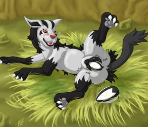 animal_genitalia animal_vulva black_body black_fur bodily_fluids canine_genitalia canine_vulva claws detailed_background egg female feral fur genital_fluids genitals looking_down oviposition pregnant pregnant_female pregnant_feral pushing raised_leg red_eyes rock solo spread_legs spreading straw_bed vaginal_fluids vaginal_oviposition vulva white_body white_fur yellow_sclera freetao nintendo pokemon generation_3_pokemon mightyena pokemon_(species) hi_res