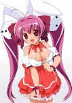 areola breasts cleavage clothed clothing d6 dice dress female hair long_hair looking_at_viewer purple_hair red_eyes solo standing elf_k di_gi_charat hikaru_usada animal_humanoid humanoid lagomorph lagomorph_humanoid leporid_humanoid mammal mammal_humanoid rabbit_humanoid compression_artifacts