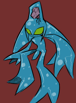 2_toes 3_fingers ambiguous_gender blue_body brain bubble feet fingers genitals glistening glistening_body green_eyes no_testicles not_furry organs penis pose red_background simple_background solo tapering_penis toes translucent translucent_body warmup water blood-bat sega sonic_adventure sonic_the_hedgehog_(series) chaos_(sonic) chaos_0 elemental_creature water_creature 2025 guide_lines sketch