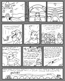 anthro belly breasts building dialogue female freckles group inside male overweight text axlwisp nintendo pokemon jackie_(axlwisp) eevee generation_1_pokemon generation_4_pokemon lopunny pokemon_(species) 2012 comic english_text hi_res monochrome