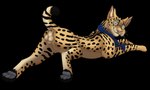 anatomically_correct anatomically_correct_genitalia animal_genitalia anus ass_up balls bedroom_eyes butt eyewear feline_genitalia feline_sheath feral genitals glasses half-erect looking_at_viewer looking_back looking_back_at_viewer lying male mostly_nude narrowed_eyes on_front pawpads paws penis penis_tip presenting presenting_hindquarters quadruped raised_tail rear_view scarf scarf_only seductive sheath smile smiling_at_viewer solo tail whiskers heymayaart felid feline mammal serval alpha_channel digital_drawing_(artwork) digital_media_(artwork) hi_res signature