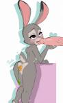 anal anal_masturbation anal_penetration anthro blush bodily_fluids carrot_dildo chronicsoda clitoris disembodied_penis disney duo erection female genital_fluids genitals heart_symbol hi_res improvised_dildo improvised_sex_toy judy_hopps lagomorph leporid licking male mammal masturbation mind_control nude oral penetration penile penis penis_lick pussy rabbit sex spiral_eyes sweat tongue tongue_out vaginal_fluids zootopia