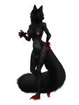 anthro balls big_balls big_breasts breasts claws genitals gynomorph intersex solo magpie_igor canid canine canis mammal wolf 3:4 absurd_res hi_res