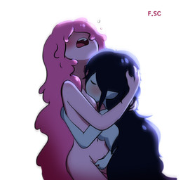 black_hair blush bodily_fluids candy canon_couple dessert duo female female/female fingering fingering_partner food food_hair genital_fluids grey_body grey_skin hair hug humanoid_pointy_ears looking_pleasured not_furry pink_body pink_hair pink_skin pointy_ears pseudo_hair romantic romantic_couple romantic_sex sex simple_background vaginal vaginal_fingering vaginal_fluids white_background fizzyspidercider2 adventure_time cartoon_network marceline_abadeer princess_bubblegum candy_humanoid candy_people_(at) food_creature food_humanoid humanoid living_candy vampire hi_res
