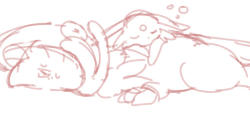 ambiguous_gender bodily_fluids claws duo feral finger_claws forehead_gem gem lying on_front simple_background sleeping sweat toe_claws white_background yakiniku628 nintendo pokemon breloom eeveelution espeon generation_2_pokemon generation_3_pokemon pokemon_(species) monochrome sketch