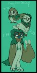 border brown_body brown_feathers date_celebration eyewear feathers glasses text transparent_border ferrissimulator dartrix_day decidueye_day nintendo pokemon pokemon-specific_day rowlet_day ferris_(ferrissimulator) avian bird dartrix decidueye generation_7_pokemon owl pokemon_(species) rowlet alpha_channel english_text hi_res