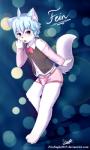 anthro blush clothing heart_symbol male panties solo text underwear waiter_suit senz domestic_cat felid feline felis mammal 2017 3:5 absurd_res hi_res url