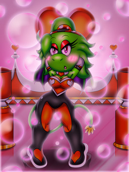 accessory anthro armwear bangs bedroom_eyes blush bubble clothing cocked_hip dragon_wings elbow_gloves eyeshadow feathers female flirting flirting_with_viewer full_body_suit gloves green_body hair hands_behind_head handwear headband heart_pattern heart_symbol highlights_(coloring) jewelry latex latex_clothing latex_skinsuit lime_green long_tail magenta_eyes makeup narrowed_eyes necklace pink_background ponytail posing_for_picture posing_for_the_viewer prehensile_tail red_eyeshadow reflective_floor seductive short_hair simple_background skinsuit solo spread_wings tail tied_hair tight_clothing two_toned_body valentine_suit wings spdy4 mythology arrow_(spdy4) arrow_the_dragon arrow_xiang_long couatl dragon eastern_dragon feathered_scalie feathered_snake hybrid mythological_creature mythological_scalie reptile scalie snake 3:4 absurd_res digital_media_(artwork) hi_res shaded
