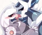 ambiguous_gender blush duo food shixiexiaomo nintendo pokemon dialga generation_4_pokemon legendary_pokemon palkia pokemon_(species) brother_(lore) brothers_(lore) sibling_(lore)