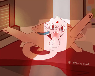 animal_genitalia animal_penis anus autofellatio balls bed black_pawpads blinds blinking blinking_at_viewer blue_inner_ear blush blush_lines bodily_fluids canine_genitalia canine_penis caught caught_in_the_act caught_masturbating caught_while_cumming cum cum_in_mouth cum_in_own_mouth cum_in_self cum_inside cum_leaking_out cum_on_balls cum_on_tail cumming_in_mouth dim_lighting door ears_down ejaculation ejaculation_in_mouth excessive_cum excessive_genital_fluids eyes_closed eyewear feet feral flexible fur furniture genital_fluids genitals glasses knot knotted_penis legs_up looking_at_genitalia looking_at_penis looking_at_viewer male masturbation on_bed open_door oral oral_masturbation painting pawpads paws penile penile_masturbation penis penis_in_mouth pillow pink_balls pink_body pink_ears pink_fur pink_paws pink_penis pivoted_ears point_of_no_return red_bed_sheet saliva saliva_on_penis solo solo_focus spread_legs spreading sweat tail text throbbing throbbing_balls throbbing_knot throbbing_penis twitter_handle wall_(structure) wearing_glasses white_text window_sill letacosalad nintendo pokemon silk_the_espeon eeveelution espeon generation_2_pokemon pokemon_(species) 5:4 animated colored loop no_sound short_playtime signature webm