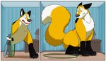 3_toes after_transformation bedroom cramped feet feral fluffy fluffy_tail fur growth hoop hula_hoop human_to_feral inside looking_down macro male mid_transformation paws ring solo species_transformation surprise tail toes transformation transformation_ring worried worried_look yellow_body yellow_fur kitsunekit deanfox canid canine fox human mammal 2020