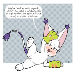 anthro blush claws clothing dialogue eyelashes feet female fur genitals gloves handwear looking_at_viewer nude open_mouth pawpads paws presenting presenting_vulva rape_play simple_background smile soles solo spread_legs spreading tail text toes vulva white_body white_fur mr_harinezumi bandai_namco digimon bianc_(el_senor_erizo) digimon_(species) felid gatomon mammal 1:1 absurd_res hi_res spanish_text translated