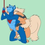 1:1 anal anal_penetration anthro anthro_on_feral anthro_penetrated antoszowa arcanine balls bestiality blue_body blue_fur canid canine canis domestic_dog dominant dominant_feral dominant_male duo feral feral_penetrating feral_penetrating_anthro forepaws_on_hips from_behind_position fur generation_1_pokemon genitals hair hi_res interspecies kneeling male male/male male_on_feral male_penetrated male_penetrating male_penetrating_male mammal mating_grip nintendo nude on_ground paws penetration penis pokemon pokemon_(species) pokephilia rope sex shiba_inu size_difference smile spitz teeth