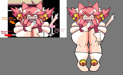 animal_ears big_butt biped bottomless butt cat_tail clothed clothing female front_view hair inner_ear_fluff panties pink_clothing pink_hair pink_panties pink_underwear solo thick_thighs tuft underwear sonerec725 deltarune undertale_(series) mew_mew_(undertale) pink_(deltarune) animal_humanoid cat_humanoid felid felid_humanoid feline feline_humanoid humanoid mammal mammal_humanoid