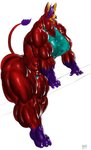 female hyper muscular solo bigshow bess_project mythology gena avian gryphon mythological_avian mythological_creature digital_media_(artwork) hi_res