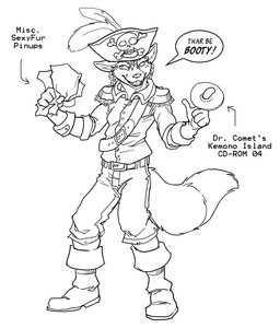 adam_wan black_and_white canine caption cd clothed clothing dialog fox male monochrome pirate pirating solo speech_balloon standing text
Rating: Safe
Score: 2
User: WolfieWolfie1992
Date: April 04, 2010