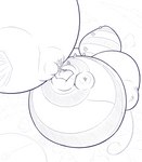 air_inflation air_puff articuno belly bench big_belly black_and_white bloated blue_and_white cheek_bulge cloud generation_1_pokemon generation_2_pokemon helium_tank hi_res hoodah hose_in_butt hose_inflation huge_belly immobile inflation legendary_pokemon monochrome mountain nintendo pencil_sketch plant pokemon pokemon_(species) puffed_cheeks totodile tree