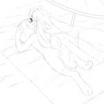 3_toes 4_fingers after_sex afterglow anthro anus ball beach beach_ball biped blush blush_lines bodily_fluids breasts butt container cum cum_drip cum_in_ass cum_in_pussy cum_inside digitigrade dripping feet female female_anthro fingers genital_fluids genitals hair heart_symbol high-angle_view holding_object inflatable long_ears looking_at_viewer looking_back looking_back_at_viewer lying nude nude_anthro nude_female on_front on_towel open_mouth outside pawpads paws pose pussy rear_view sand scut_tail seaside short_tail small_breasts small_tail snout solo tail toes towel umbrella viewed_from_above darkmirage delve_into_pawssion yuki_(darkmirage) lagomorph leporid mammal rabbit 1:1 2023 black_and_white digital_drawing_(artwork) digital_media_(artwork) hi_res line_art monochrome pinup sketch