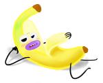 arm_support banana blush clothed clothing food fruit leaning leaning_on_elbow lips looking_at_viewer lying nervous not_furry on_back open_mouth plant pose shy simple_background solo teeth thick_lips undressing white_background unknown_artist cartoon_network the_amazing_world_of_gumball banana_joe food_creature living_banana pinup