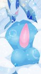 balls big_balls blue_body blush bubble feral genitals logo lying male male_feral on_back penis solo sparkles spread_legs spreading tapering_penis white_body sleazychuad nintendo pokemon generation_2_pokemon legendary_pokemon lugia pokemon_(species) 9:16 absurd_res artist_logo hi_res