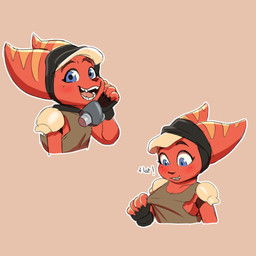 anthro blue_eyes blush clothing clothing_pull dialogue female fingerless_gloves fingers fur gloves handwear mask open_mouth red_body red_fur shirt shirt_pull shoulder_guards solo striped_body striped_fur stripes topwear topwear_pull dan_scarf ratchet_and_clank sony_corporation sony_interactive_entertainment widget_(ratchet_and_clank) lombax mammal 1:1 2026 absurd_res digital_media_(artwork) hi_res